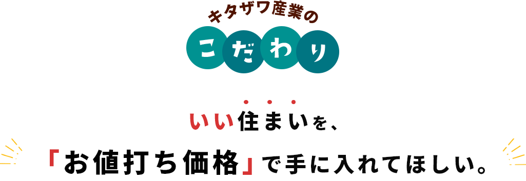 キタザワ産業のこだわり