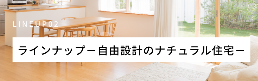 ラインナップ－自由設計のデザイン住宅